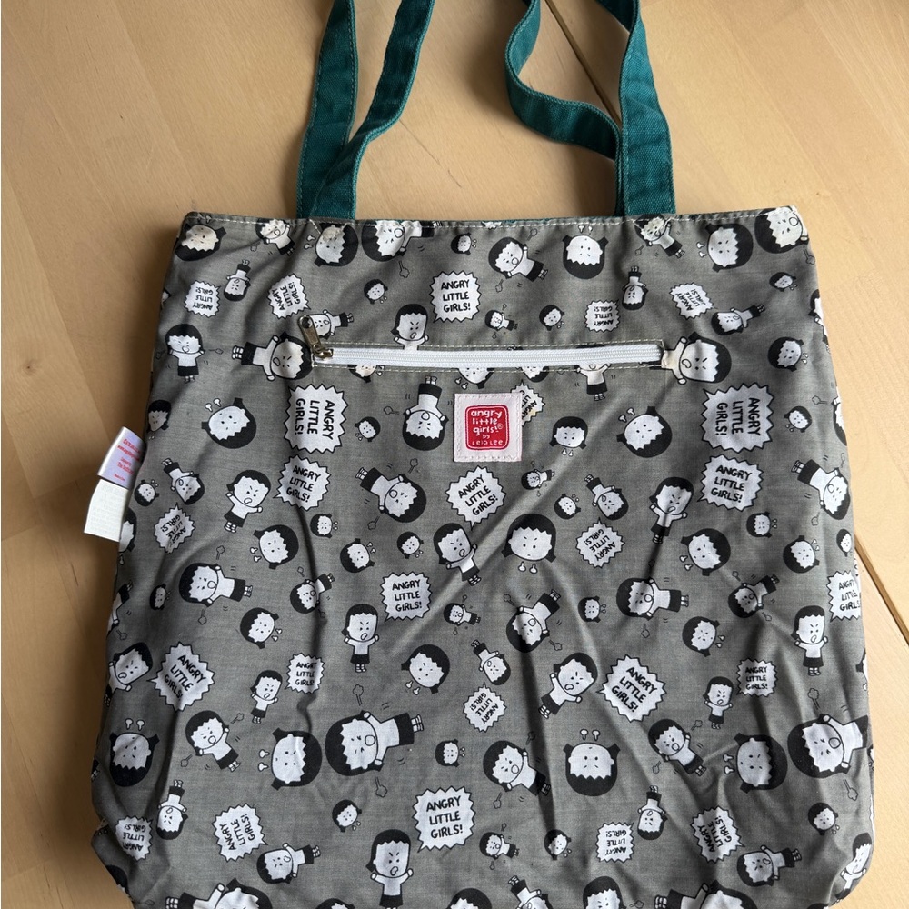 Angry Little Girls Tote NWOT (washed!) - Picture 2 of 4